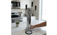 Three Faucet Dispense Draft Column Long-Lasting Beer Draft Column with Three Faucets Heavy Duty Easy to Install for Homebrewers