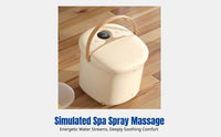 Deep Over-Knee Foot Spa, Automatic Massage Tub, Constant Temperature Heating, Electric Home Foot Bath for Wellness
