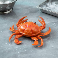 Large Joke Gift Squeaky Crab Figure Built-in Squeaker Realistic Toy for Pranksters, Halloween, Parties