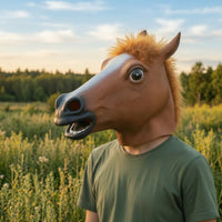 Horse Head Hood Realistic Horse Hood Cosplay Animal Hood for Adults, Cosplayers