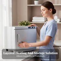 Hot Towel Cabinet Wet and Dry Use Hot Towel Warmer Cabinet Constant Temperature Botanical Pack Heater for Beauticians, Hair Stylists, Spas