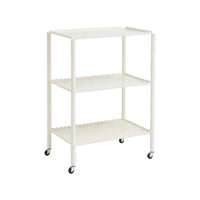With casters 2-Tier Rolling trolley utilitarian and design 2-Tier Utility trolley Multi-Functional Mobile Storage Space-Saving Design for Apartment Dwellers, Office Workers, Living Room, Bedroom, Small areas, Kitchen