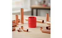 Copper Pipe Deburring Tool Tri-Blade Design Aluminum Tube Chamferer Hardened Alloy Steel Blades Pipe Rim Scraper for Plumbers, DIY Users, Plumbing Repair, Workshop