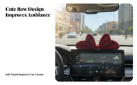 Soft Feel Velvet Car Decoration Easy Installation Car Screen Decoration Versatile Use for Girls, Drivers, Rearview Mirror