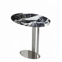 Italian design Oval Pedestal Table Minimalist Design Home Furnishing Designer Look Household Furniture adaptable Use for Interior Designers, Decorators, Apartment Dwellers, Living Room, Sofa Side, perusing corner, Reception Area