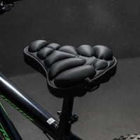 Inflatable Bike Seat Cover Portable 3D Shock Absorbing Bike Seat Cushion Easy Installation Saddle Cushion for Long-Distance Riders, Commuters