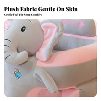 Learn-to-Sit Support Plush creature Floor Seat Anti-Tip Design Plush Sitting Trainer Upright Seating Position Infant Accessory Non-Slip Bottom for Babies 3 months+, Toddlers, Expecting Mothers, Playroom, Nursery, Living Room, Home