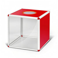 Lottery Box with Circular Slot Cube Drawing Box Sturdy for Prize Draws, Giveaways, Company Events