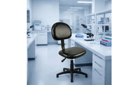 Pu Foam Chair Ergonomic Lab Stool with Backrest Heavy Duty Chair with Backrest for Machinists, Scientific Workspace, Workshop