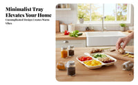Multi-Compartment Tray adaptable Use Sectisingled Plate Complimentary for heated Pot Dinner