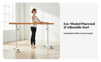 Freestanding Dance Barre Stable Weighted Base Freestanding Dance Barre Non-Slip Rubber Bottom Home Dance Practice Bar for Dancers, Beginners