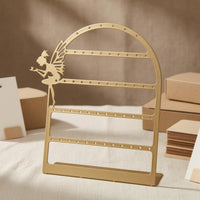 Fairy Silhouette Earring Display Rack Arched Frame Earring Display Stand Flat Base Iron