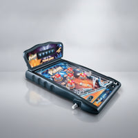 Arcade-Style Tabletop Pinball Game Retro Mini Pinball Machine Light-up Battery-Operated for Children, Families, Playroom, Desk