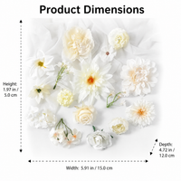 Flower Artificial Flowers for Wedding, Synthetic Material Embossed Flower Heads, Artificial Flowers for Home Decoration, Outdoor Festival Decor