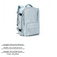 Water-Resistant Travel Laptop Backpack USB Charging Organized Travel Backpack Anti-Theft Luggage Item Mesh Back Panel