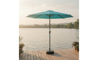 Patio Umbrella with Base Outdoor Central-Pole Umbrella Sunsun-Blocking Parasol Patio Con Base for Garden, Poolside, Beach