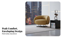 Suspended Armchair Minimalist Design Lounge Chair Modern Aesthetic Sturdy Frame for Interior Decorators, Adults, Reception Area