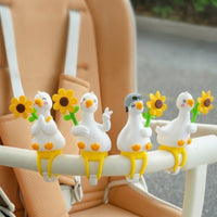 4 Pieces Bike Handlebar Duck Fun Handlebar Duck Easy Installation