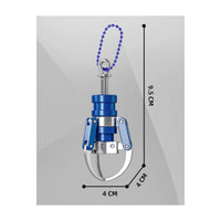 Metal Claw Toy with Bead Chain Mechanical Spring-Loaded Claw Keychain Toy Keychain Sturdy Keyring Compact for Fidgeters