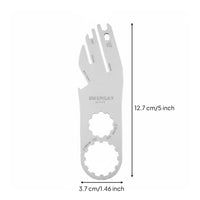 Portable Cycle Multi Tool Long-Lasting Metal Cycle Spoke Wrench Hardened Steel for Cyclists, Maintenance