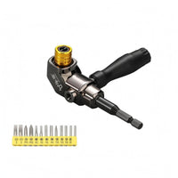 Waterproof Right-Angle Screwdriver Adapter Rust Resistant Right-Angle Drill Bit Adapter Chrome Vanadium Steel Power Tool Accessory Tight Areas