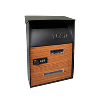 Wall-Mounted Mailbox Secure Lockable Mailbox Strong Postbox for Entryway