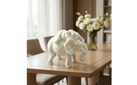 Elephant Figurine Textured Elephant Statue Cute for Coffee Table, Art Collectors