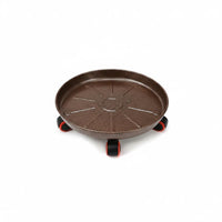 Rolling Mobile Pot Stand 360 Degree Wheels Rolling Pot Tray High Weight Capacity Planter Roller Base for Indoor, Balcony