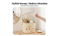 Multi-Compartment Cosmetic Box particle-proofresistant Vanity organizer long-makeup organizering for Desk, vanity table