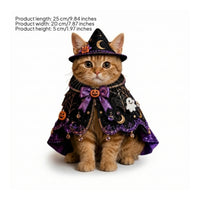 Cat Cape with Front Opening Costume Draped Apparel for, Pets, Photoshoots, Parties