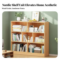 Floor-Standing Cubby Organizer with Doors Multifunctional shelving unit Simple Design Storage Cabinet Space-Saving for Families, Homeowners, Living Room, Bedroom, Home Office, Entryway