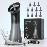 Electric Ear Irrigator Rechargeable Electric Ear Cerumen Removal Kit Earwax Removal Tool Handheld Cordless for Adults, Home