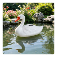Floating Pond Ornament Waterproof Solar Pond Decoy Floating Garden Figure Weather-Resistant Waterfowl Figure Long-Lasting