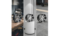 Rims with Multi-Spoke Face Machined Aluminum Wheel Rims Tough Components for Go-Karts Racers, Unpaved Terrain