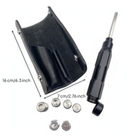Authentic Leather Case Billiard Cue Weight Bolts Easy Installation Billiard Cue Weight Adjustment Set Stainless Steel Detachable Handle for Professional Players, Tournaments, Travel