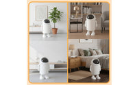 Playful Astronaut Trash Can Stylish Astronaut-Themed Trash Can Modern Space Themed Wastebasket Sturdy for Teens, Bedroom