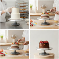 Cake Turntable Food-Grade Cake Decorating Turntable Quiet Revolving Stand Cooking