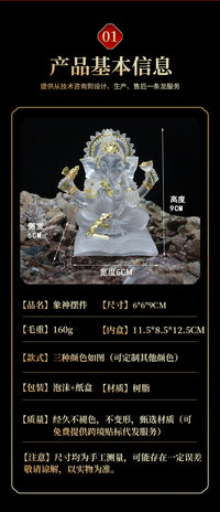 Ganesh Resin Figurine for Home Decor and Gift