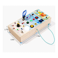 Busy Board Hand-Eye Coordination Board Fine Motor Skills Toy for Kids, Indoor, Travel