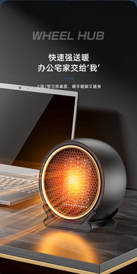 110V美规暖风机家用电暖器小型暖气扇桌面台式热风机加热器取暖器