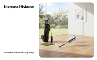 Develops Muscle Memory Golf Wind Swing Coach V-Shape Design Golf Swing Fan Easy Assembly for Beginners, Indoor, Home, Driving Range