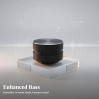 Wireless Stereo Pairing Stereo Pairing Bone Conduction Speaker Suction Base Vibration Audio Puck Portable Surface Transducer Bluetooth 5.1 Connectivity for Music Lovers, Tech Enthusiasts, Travelers, Office, Travel, Outdoor, Dorm Room