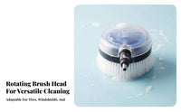 Rotating Car Wash Brush Quick Connect Pressure Washer Brush Attachment No Electricity Needed Non-Non-Scratching
