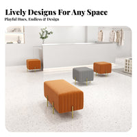 Padded Metal-Frame Bench Light Luxury Design Long Stool Soft padding Indoor Seating for Adults, Business Owners, Clothing boutsideique, Fitting Room, Hallway