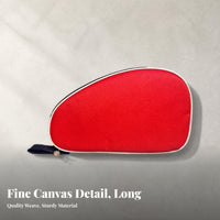 Wrist Strap Sports Accessory White Piping Table Tennis Paddle Case Table Tennis Paddle Case Portable Textured Textured Material