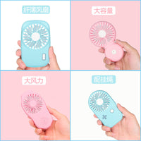 Portable USB Rechargeable Neck Fan with Camera Design