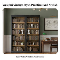 Multi-Tier shelving unit Vintage thesign Display Cabinet Large Capacity Shelving Unit for Home thecorators, Office Workers, Living Room, Library, Bedroom
