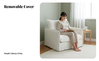 Removable Cover Boucle Accent Chair cleanable Single Sofa Retro Design Indoor Furnishing adaptable for Homeowners, Interior Decorators, Living Room, perusing alcove, Home Office, Reception Area