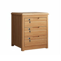 With Lock Multi-Drawer Nightstand Pre-Assembled Bedside Table Easy Assembly Bedroom Cabinet Modern Design for Homeowners, Apartment Dwellers, Families, Living Room, Home Office