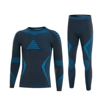 Ski Underlayer Layer Set Winter Ready Long Sleeve Thermal Shirt and Pants Breathable Sports Clothing for Running, Workout